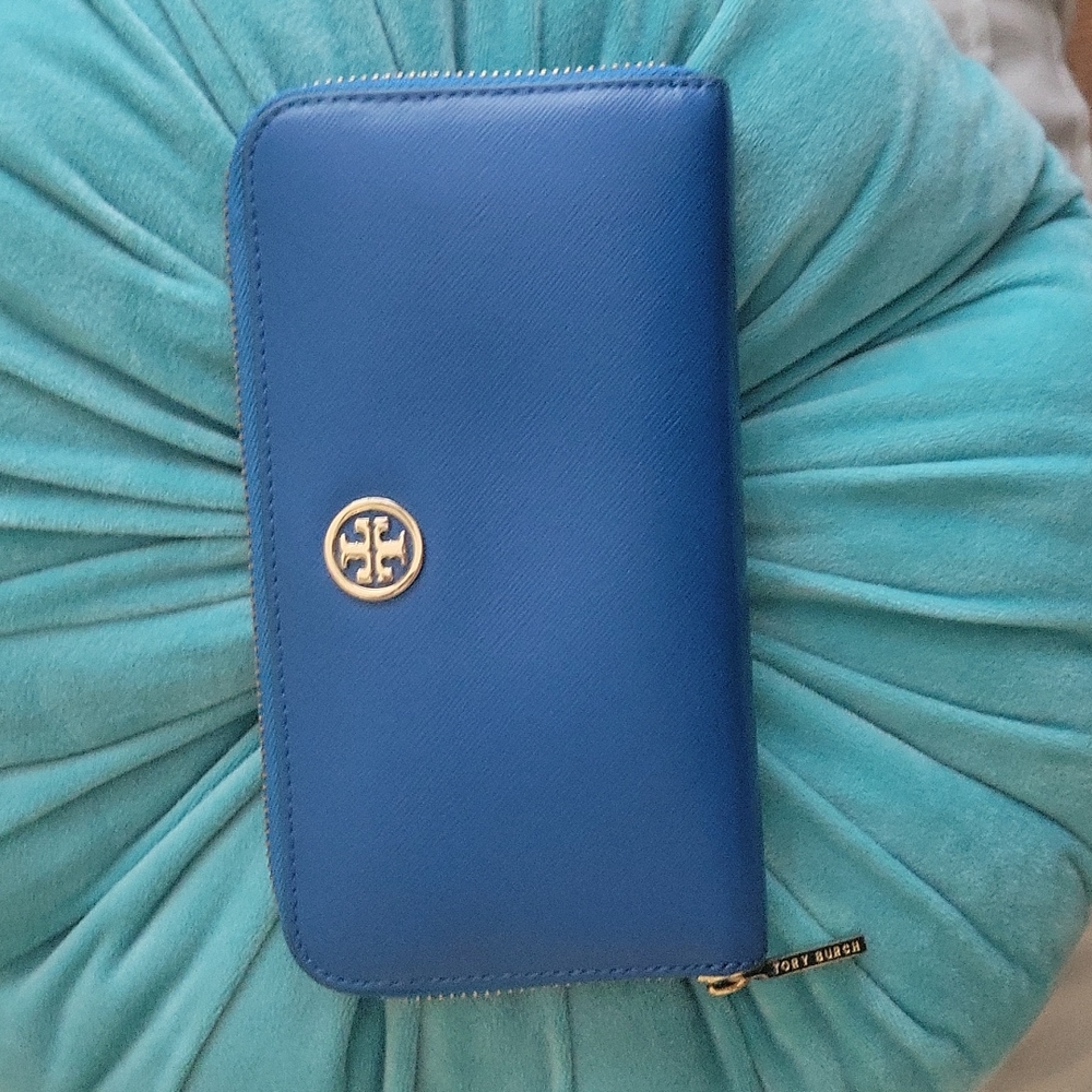 Tory Burch Blue Wallet